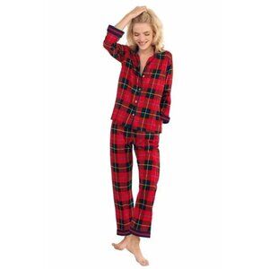 NWT Womens Size Small Gretchen Scott Designs Pajama Set in Plaidly Cooper NEW